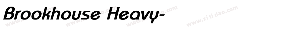 Brookhouse Heavy字体转换